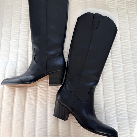LOFT Tall Black Western Heeled Boots EUC/worn once (SZ 10) - Picture 2 of 8
